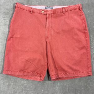 Peter Millar Mens 40 Faded Red Pima Cotton‎ Washed Chino Shorts